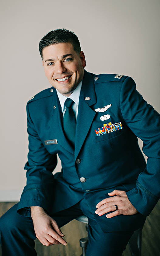 military man smiling